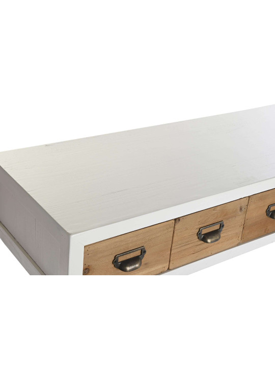 Console blanche 6 tiroirs