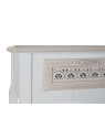 Console romantique en bois blanc