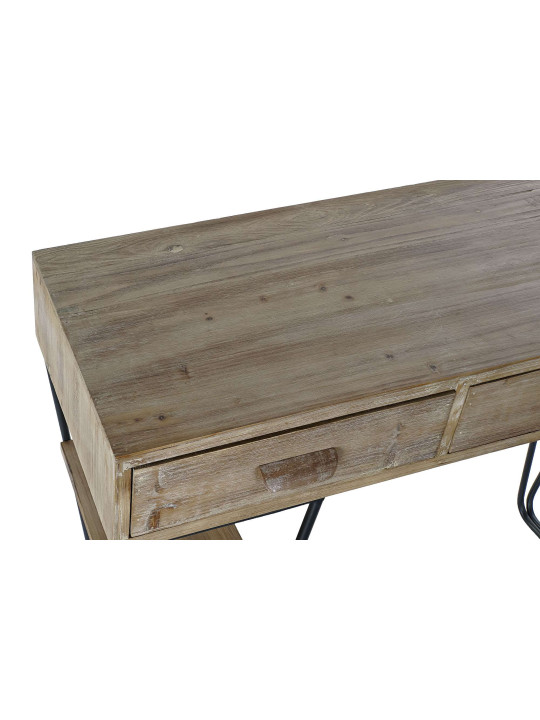 Console contemporaine en bois d'épicéa et métal