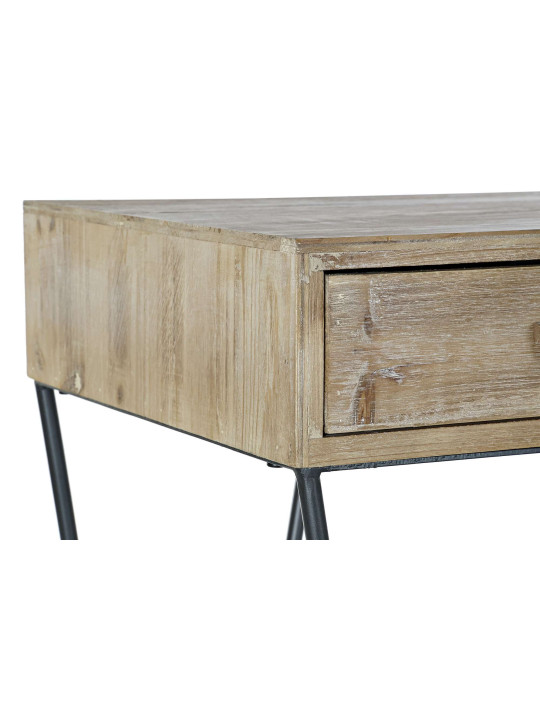 Console contemporaine en bois d'épicéa et métal