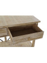 Bureau en bois patiné et métal noir