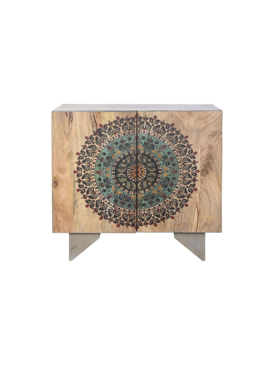 Commode mandala en bois de manguier