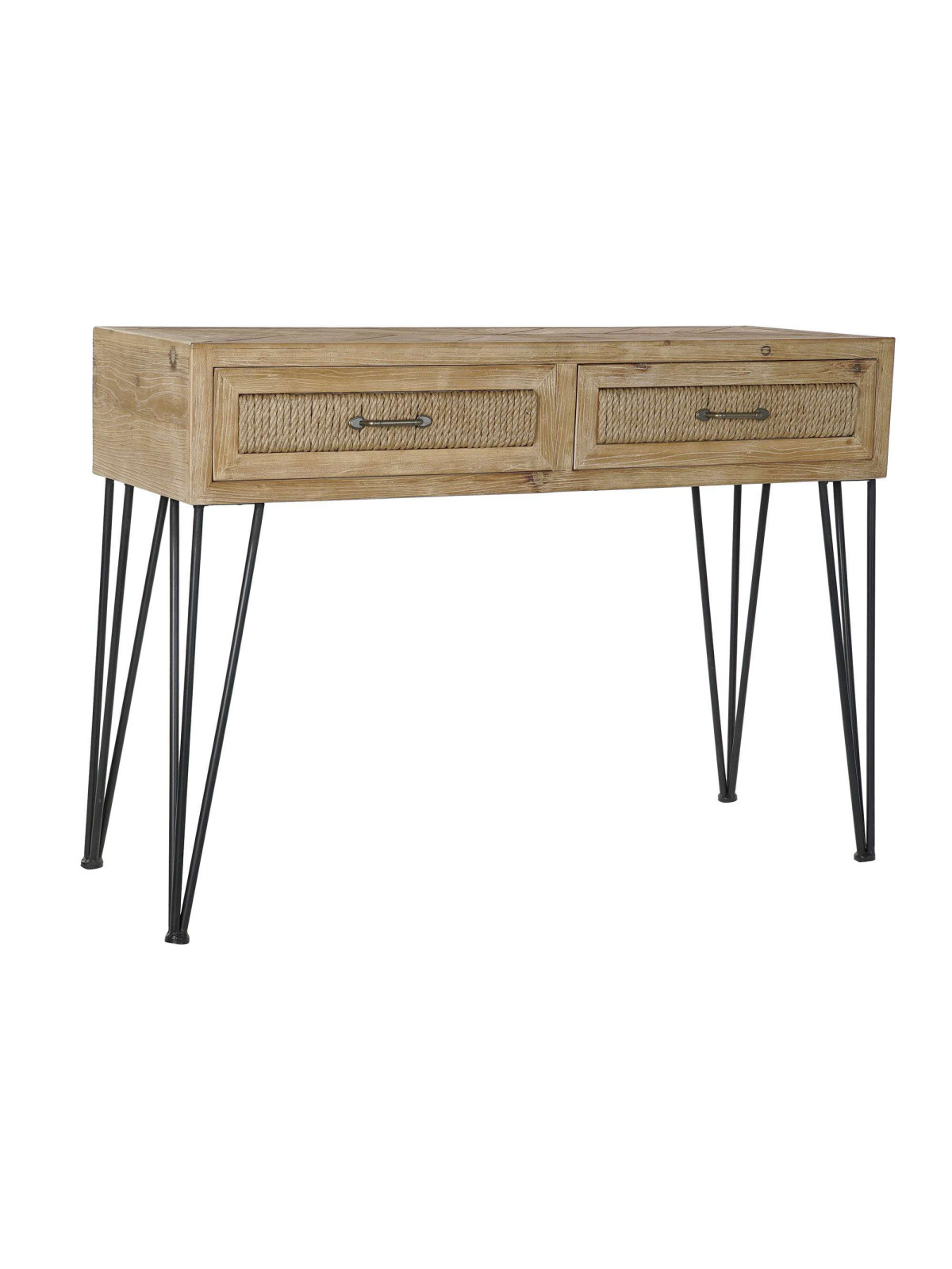 Console Corde couleur bois naturel