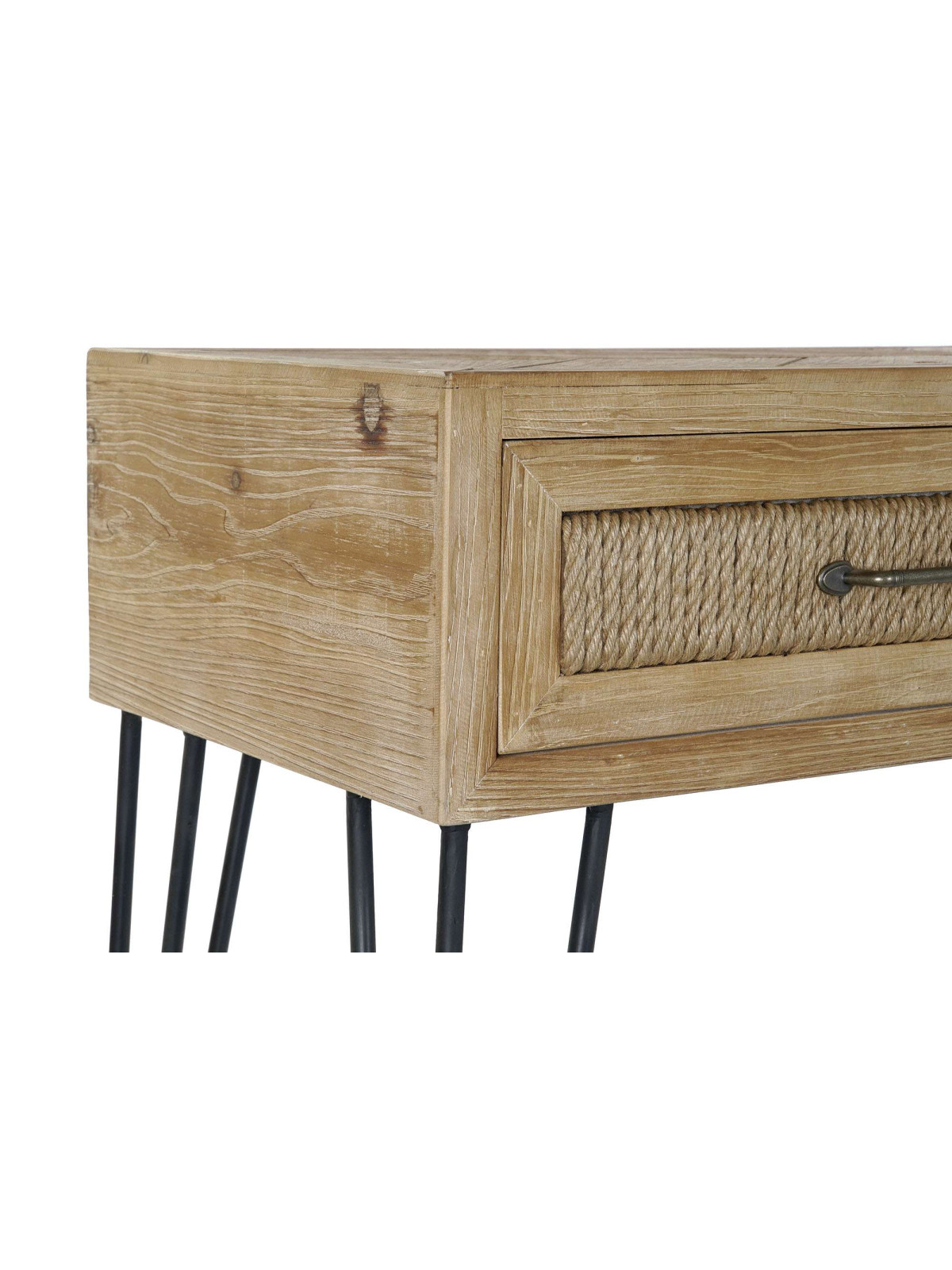 Console Corde couleur bois naturel