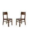 Set de 2 chaises Frias en bois de sheesham