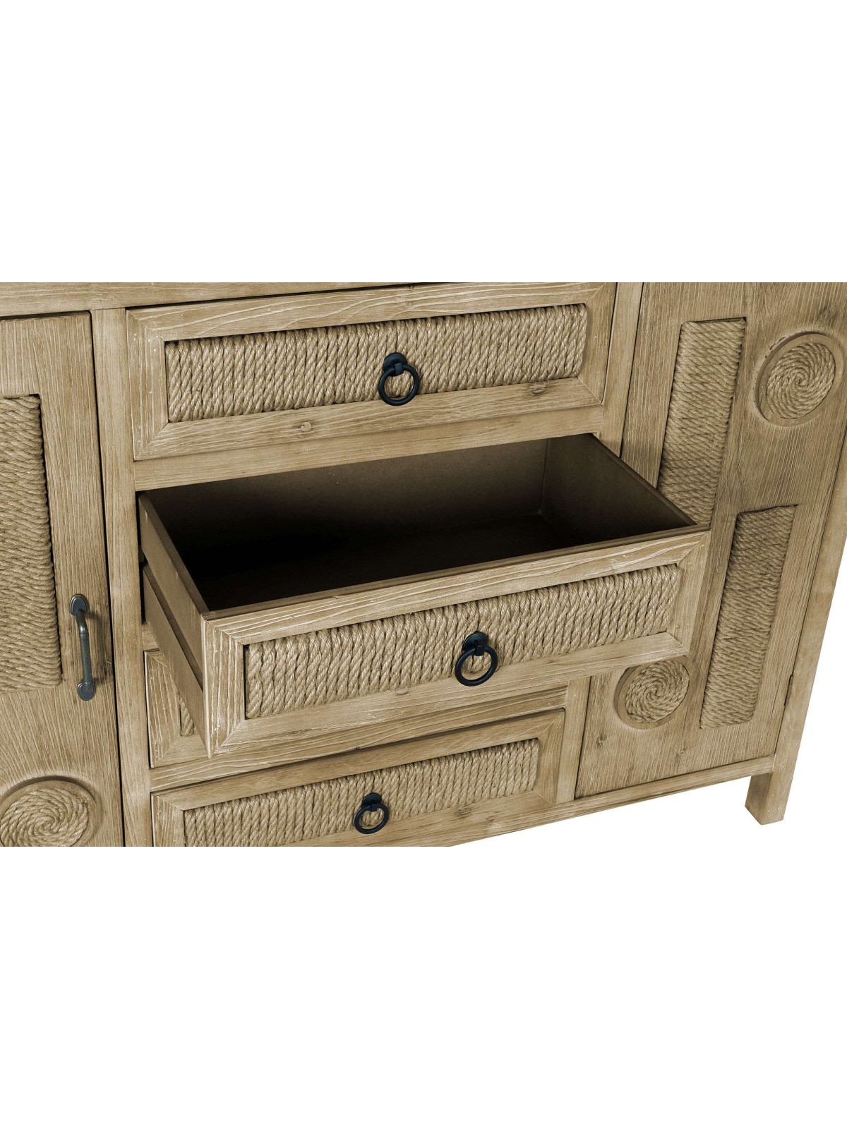 Commode Corde couleur bois naturel