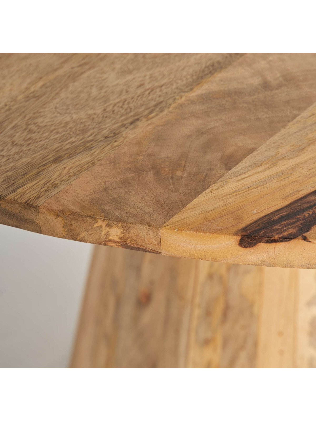 Table à manger Mersch en bois de manguier