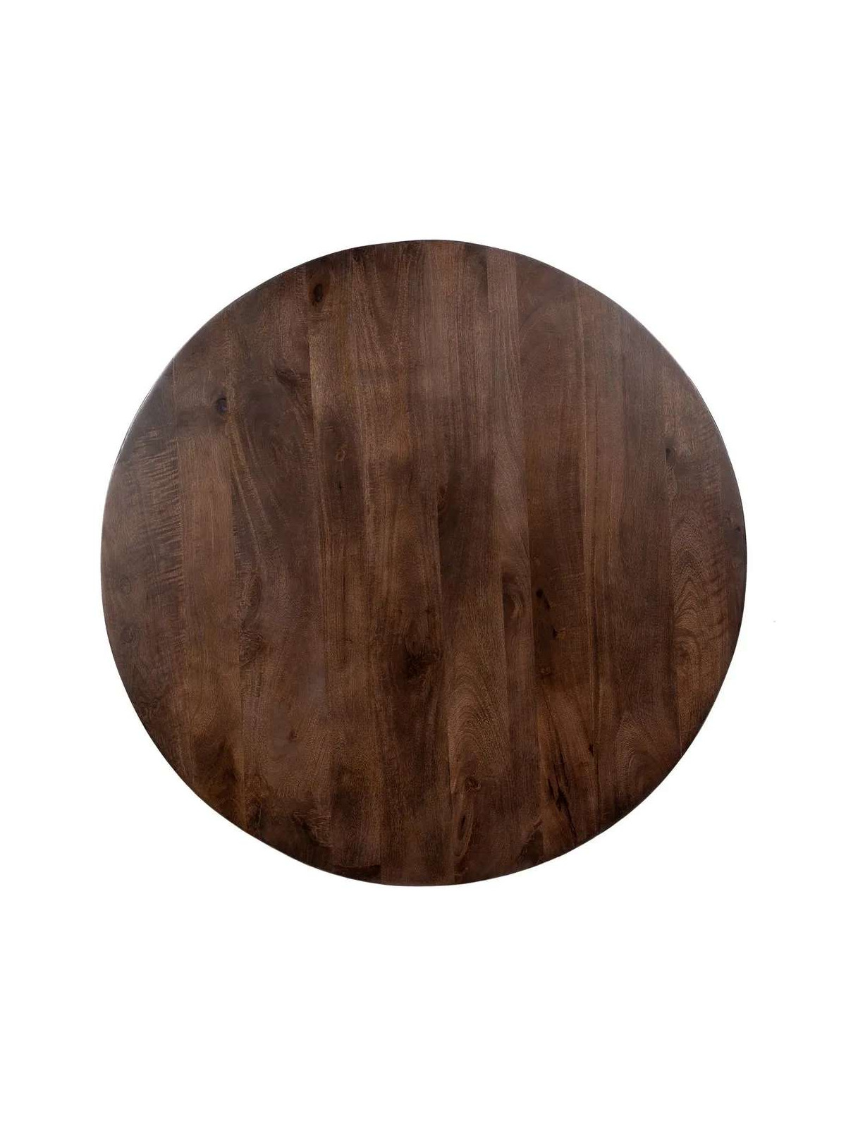 Table à manger ronde en bois de manguier massif Davis - GdeGdesign