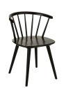 Set de 2 chaises Vintage Bois Noir