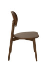 Set de 2 chaises Bois Marron