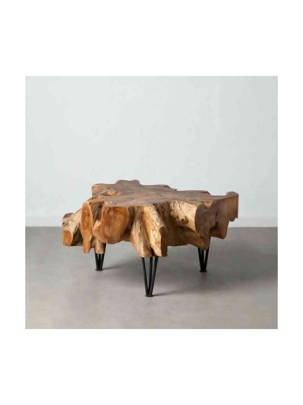 Table basse Tronc de teck