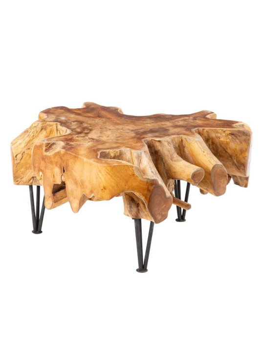 Table basse Tronc de teck