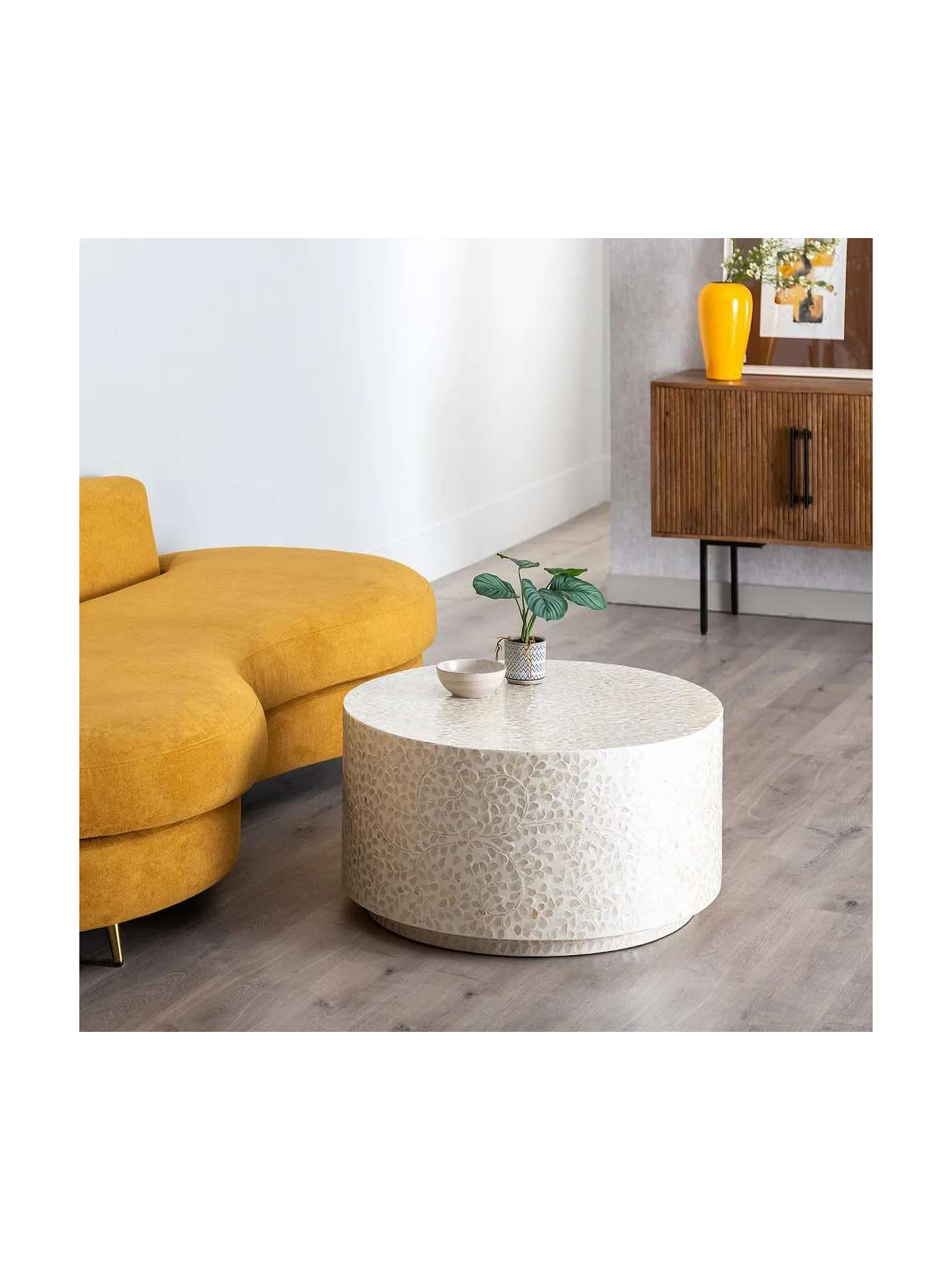 Table basse Beige Nacre