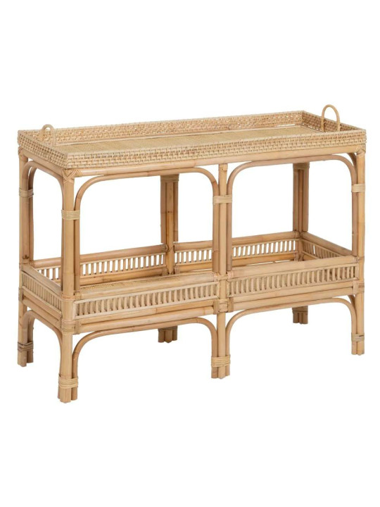 Console Vigo en rotin naturel