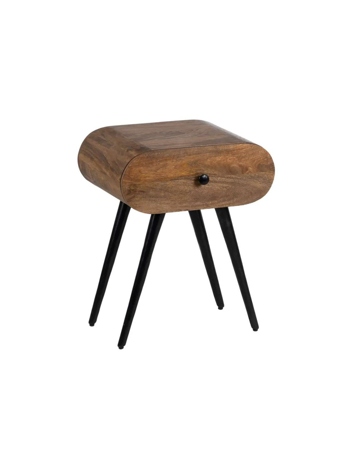 Table de chevet Elio en bois de manguier