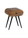 Table de chevet Elio en bois de manguier