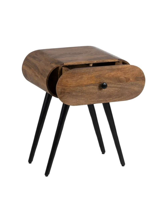 Table de chevet Elio en bois de manguier