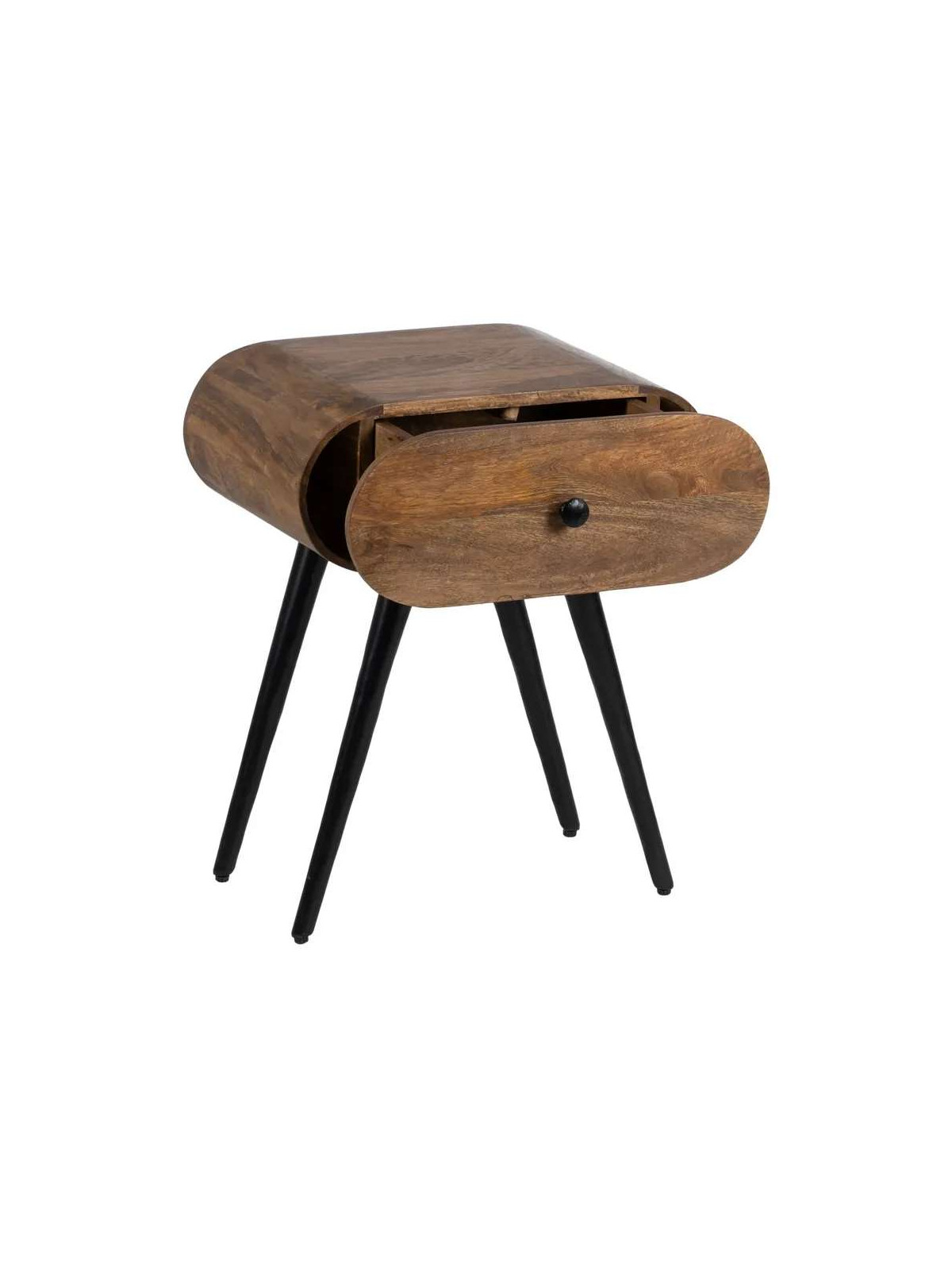 Table de chevet Elio en bois de manguier