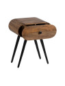 Table de chevet Elio en bois de manguier