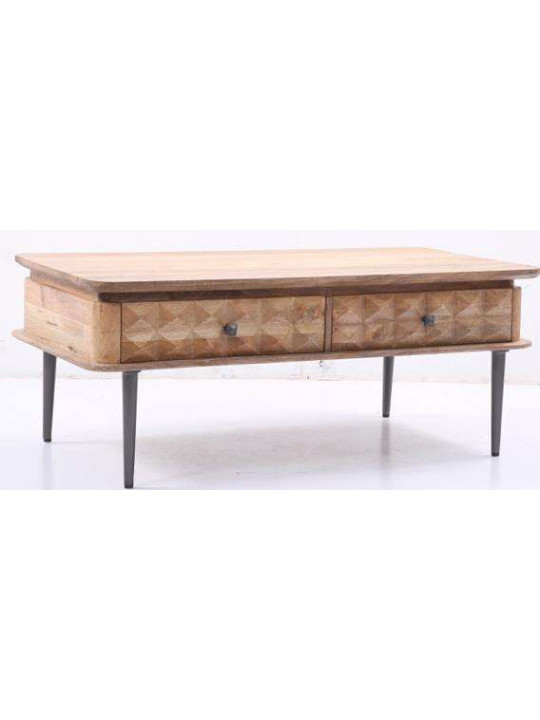 Table basse Elvio en bois de manguier