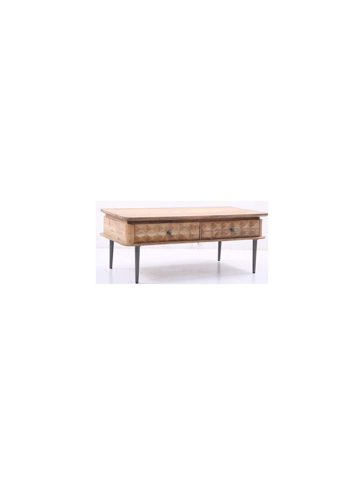 Table basse Elvio en bois de manguier