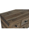 Console naturelle en bois d'épicéa 10 tiroirs