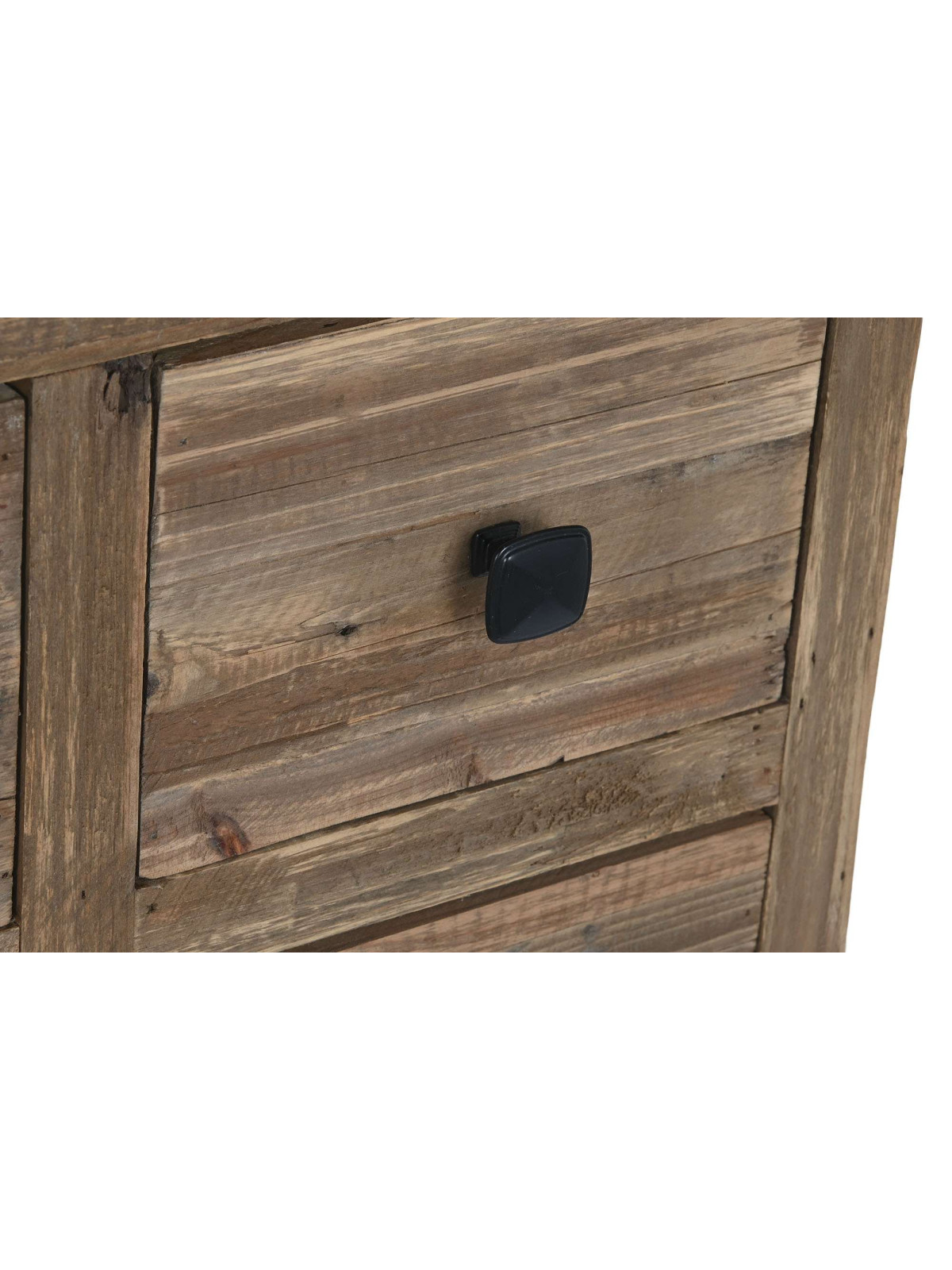 Console naturelle en bois d'épicéa 10 tiroirs