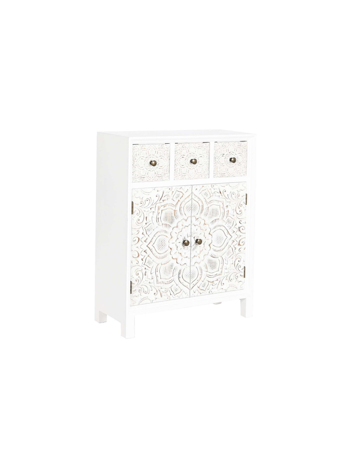 Buffet arabesque en bois blanc