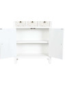 Buffet arabesque en bois blanc