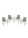 Ensemble de 4 chaises Konnor kaki