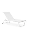 Ensemble de 2 chaises longues Taylor blanche