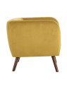 Fauteuil Hita en velours Moutarde