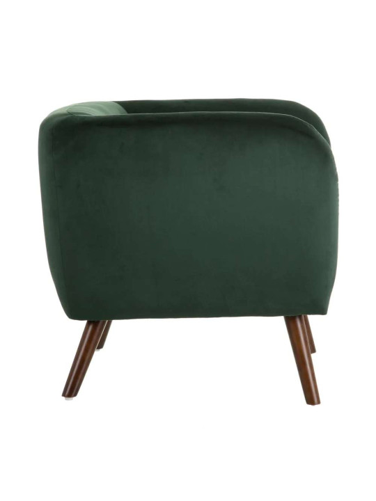 Fauteuil Hita en velours Vert Olive