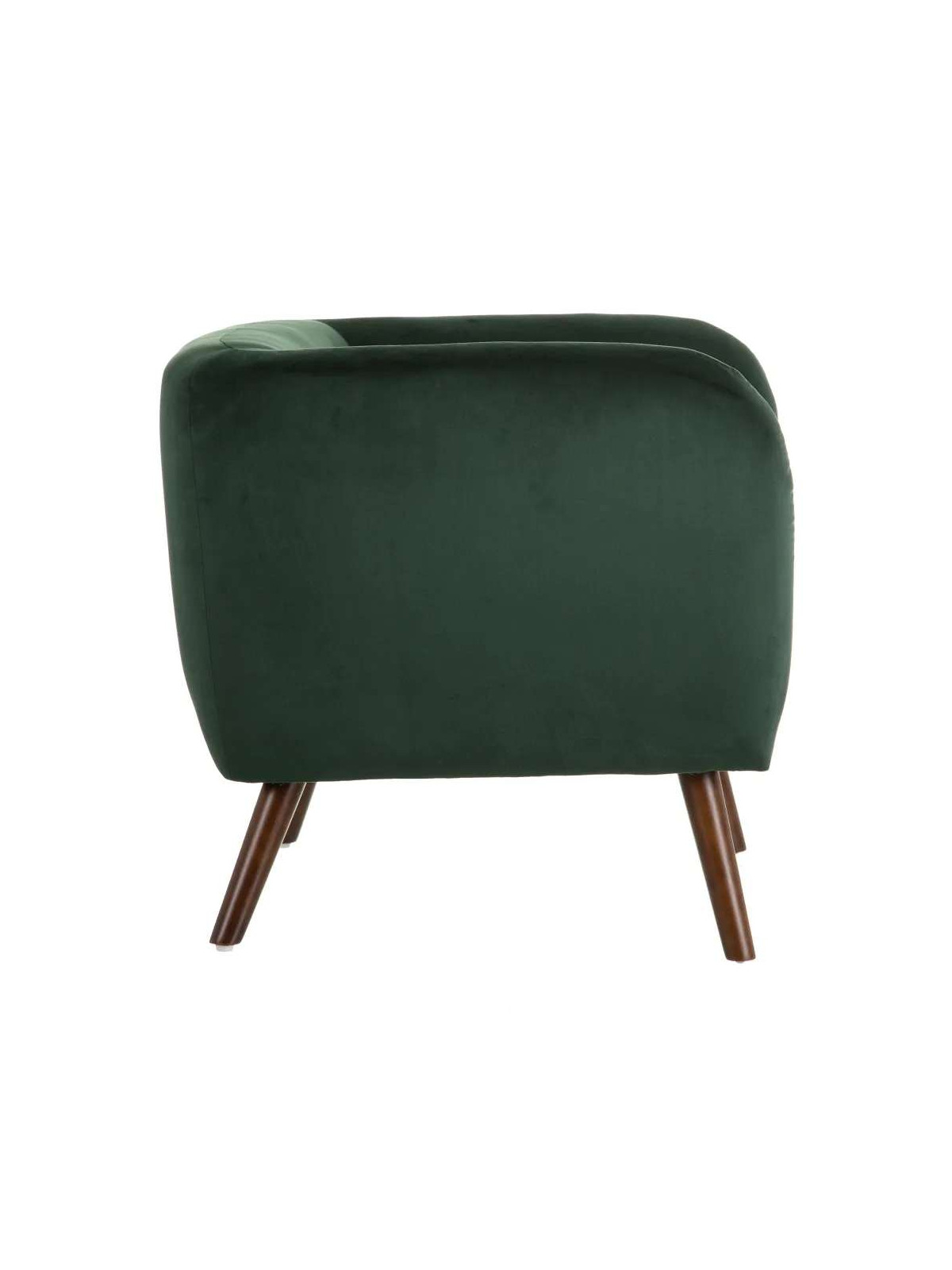 Fauteuil Hita en velours Vert Olive