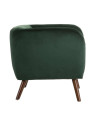 Fauteuil Hita en velours Vert Olive