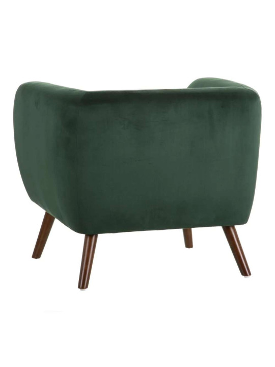 Fauteuil Hita en velours Vert Olive