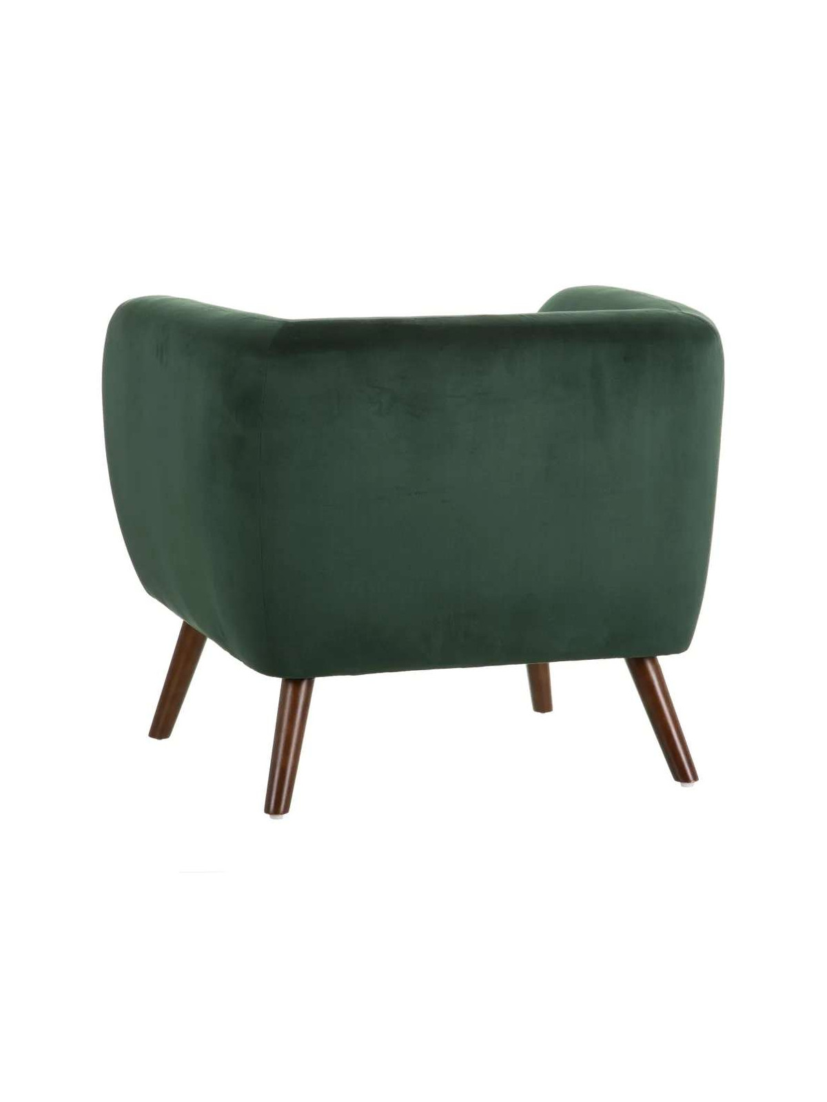 Fauteuil Hita en velours Vert Olive