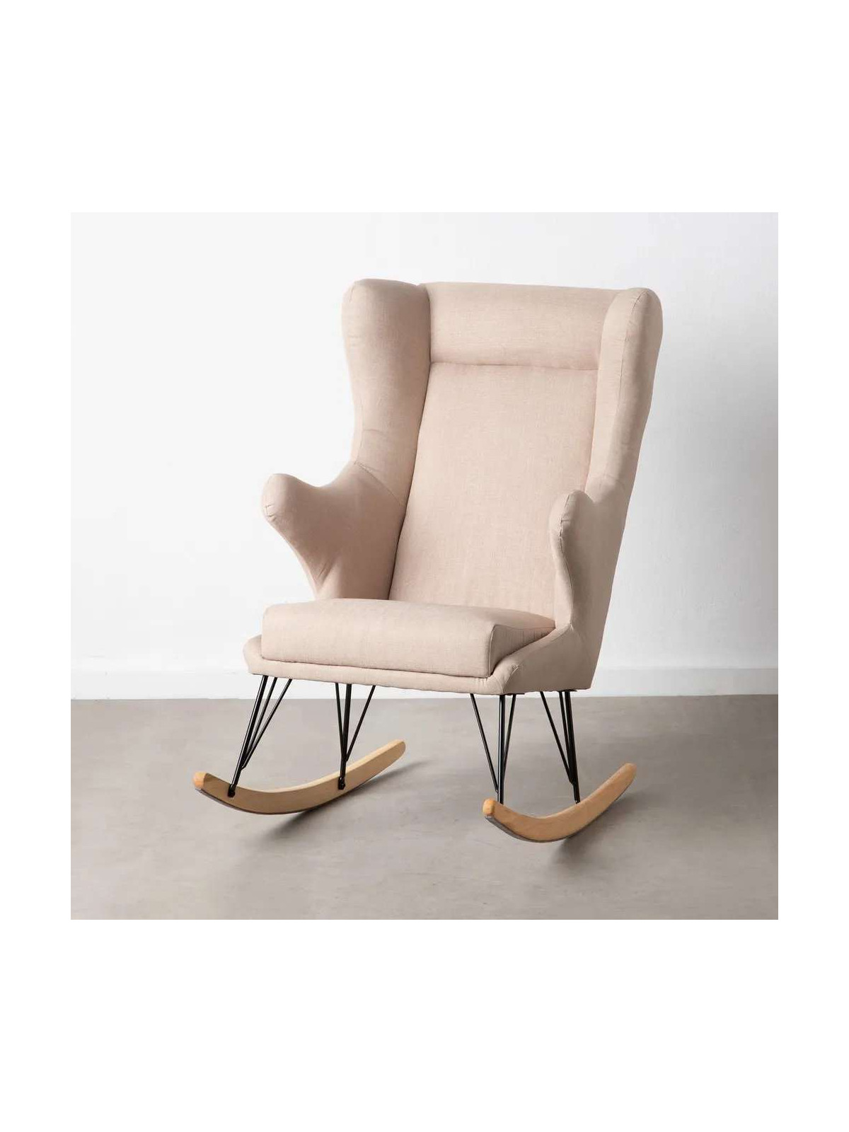 Fauteuil à bascule eugenia beige