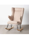 Fauteuil à bascule eugenia beige