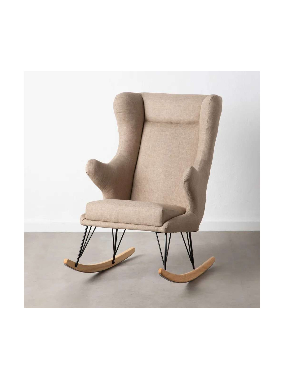 Fauteuil à bascule eugenia taupe