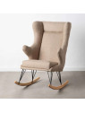 Fauteuil à bascule eugenia taupe