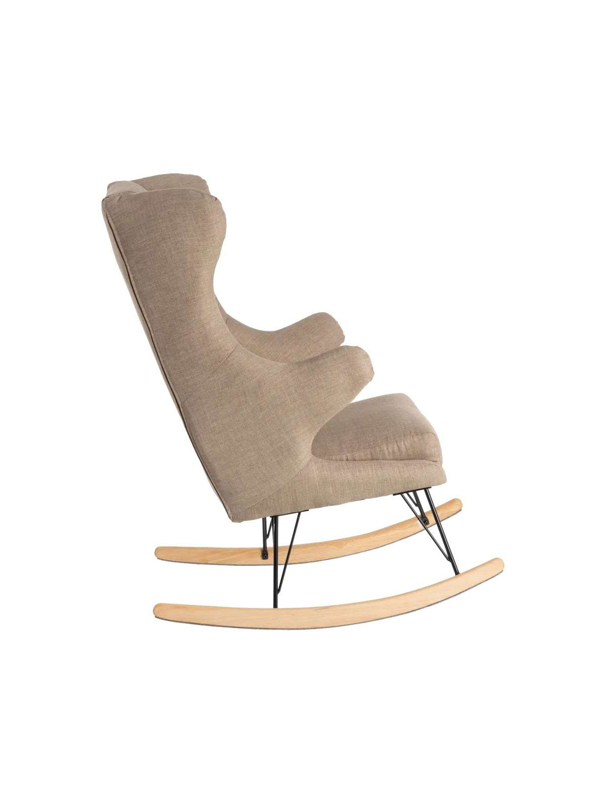 Fauteuil à bascule eugenia taupe