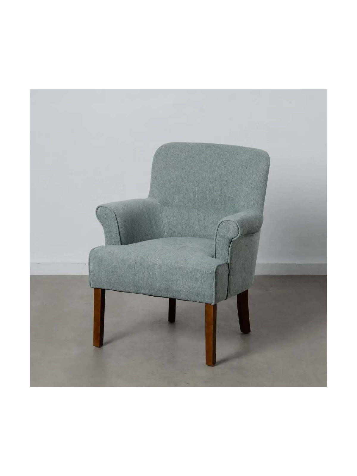 Fauteuil Luis bleu pastel