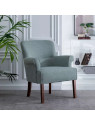 Fauteuil Luis bleu pastel