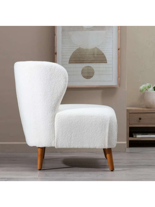 Fauteuil à bascule Garcea blanc