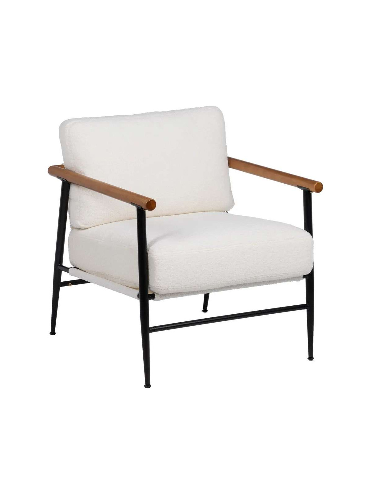 Fauteuil Garcea blanc et noir