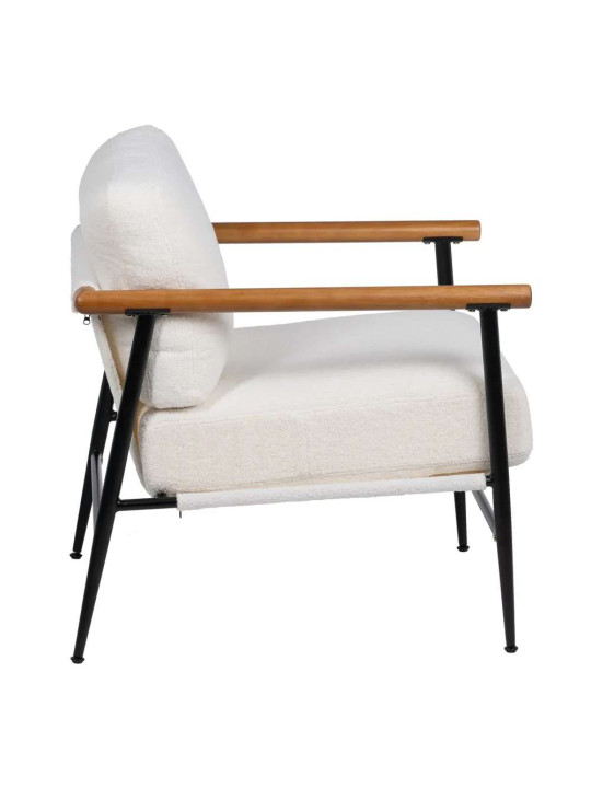 Fauteuil Garcea blanc et noir