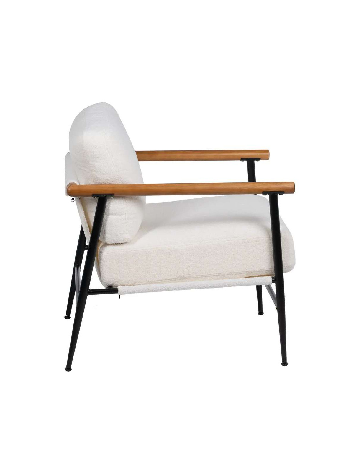 Fauteuil Garcea blanc et noir