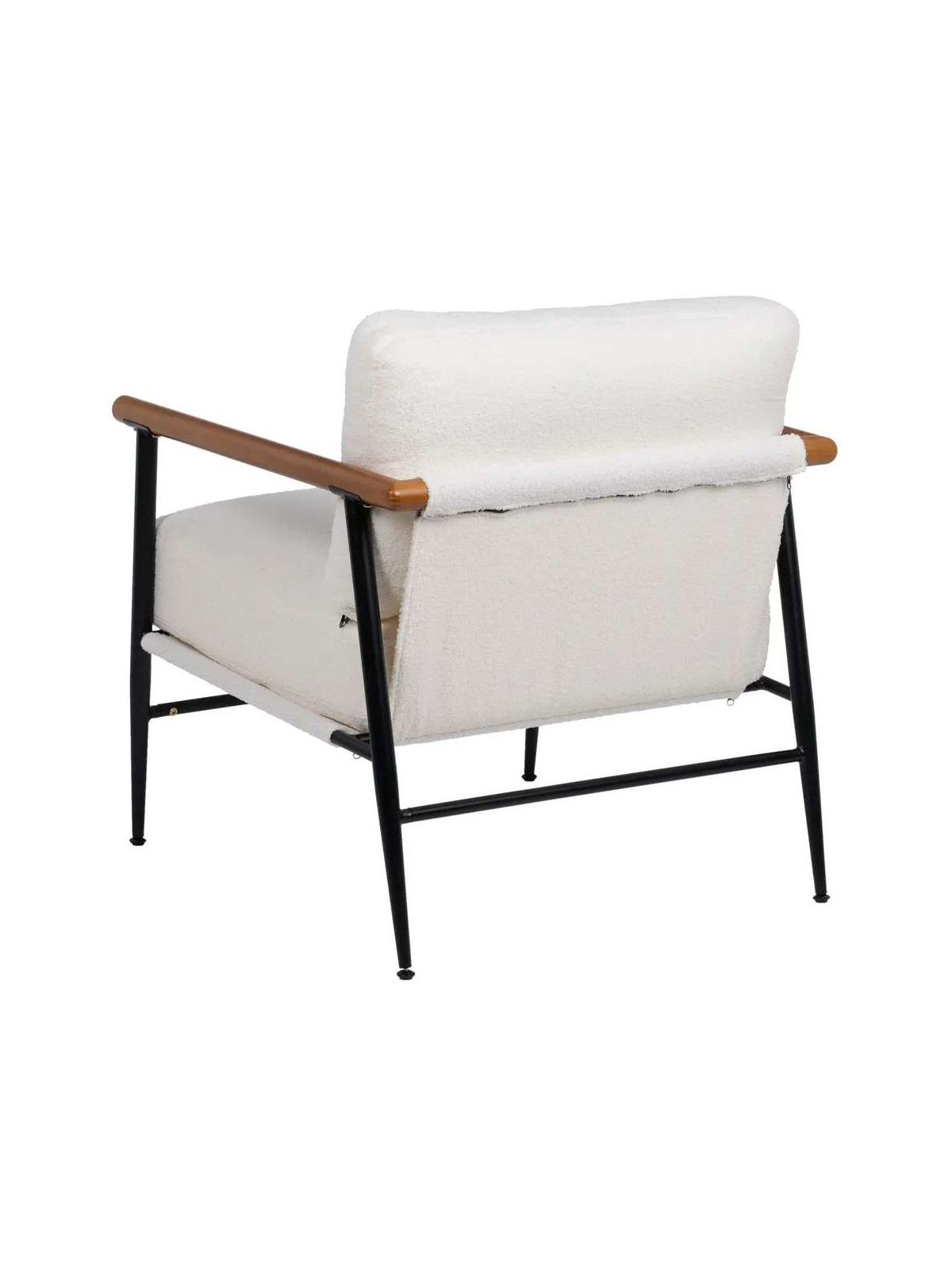 Fauteuil Garcea blanc et noir