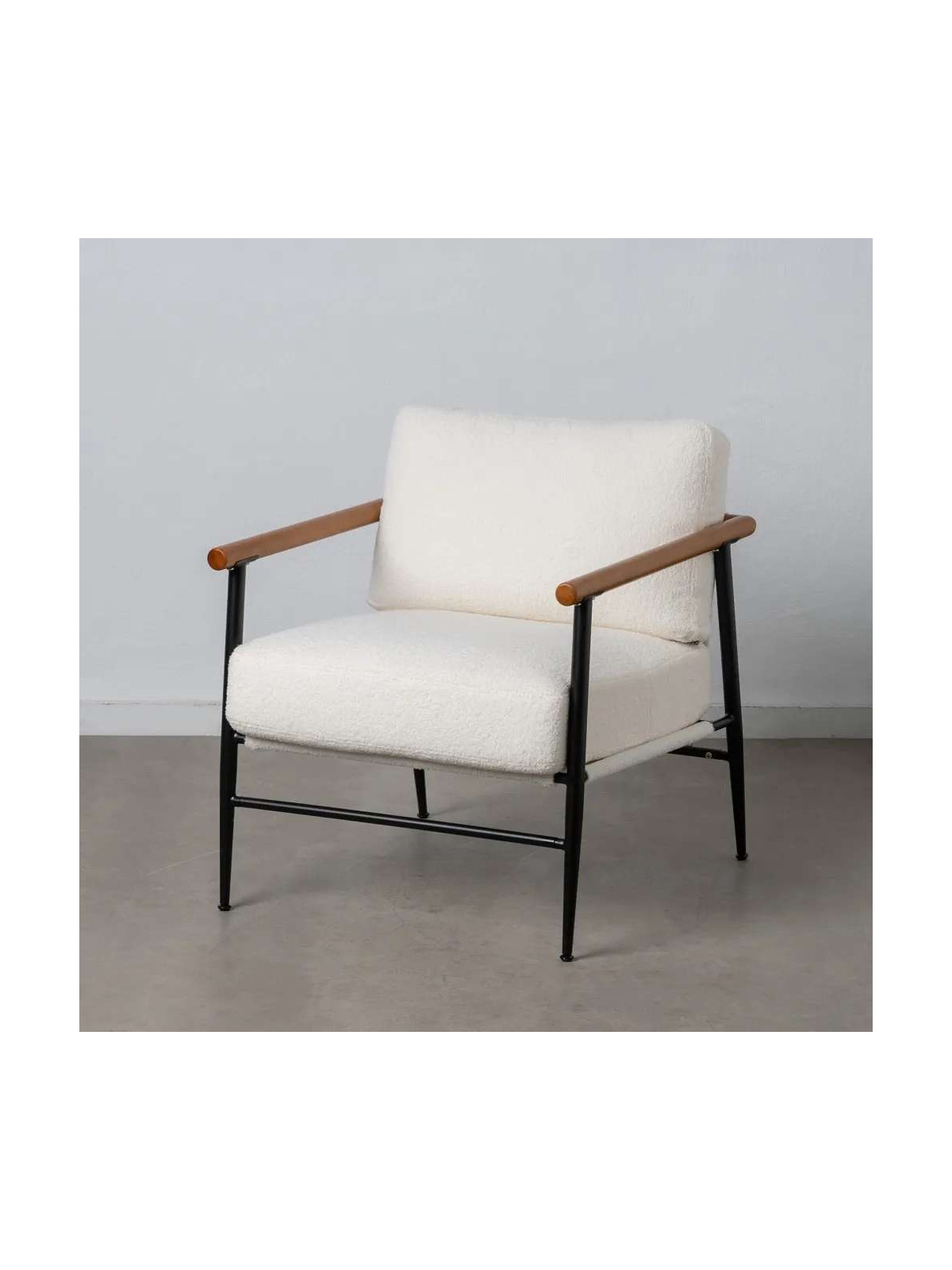 Fauteuil Garcea blanc et noir